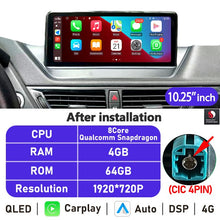 Load image into Gallery viewer, Eunavi 10.25&#39;&#39;/12.3&#39;&#39; Android Auto Radio For BMW X1 E84 2009 2010 2011-2015 Car Multimedia Player Navigation GPS Carplay No DVD