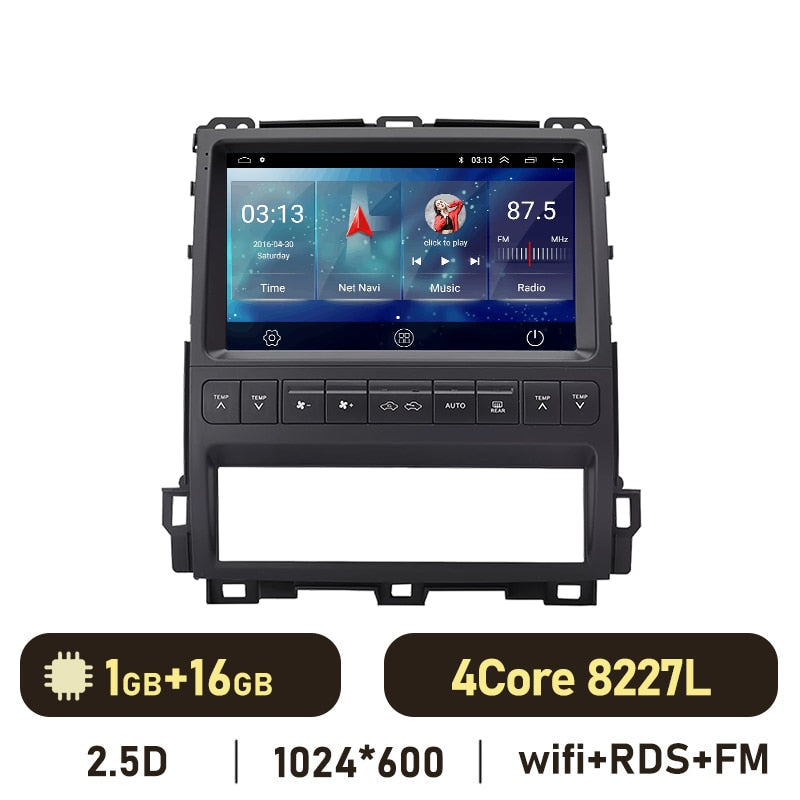 Eunavi Android 11 Car Radio DSP Multimedia Player For LEXUS GX470 2002-2009 Autoradio Video QLED Screen GPS Navigation Carplay