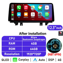 Load image into Gallery viewer, Eunavi 10.25&#39;&#39;/12.3&#39;&#39; Android 10 Car Radio Stereo For BMW X1 X2 F48 2016-2017 NBT System Multimedia Video Player CarPlay GPS BT