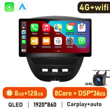 Load image into Gallery viewer, Eunavi 4G 2 Din Android Auto Radio For Peugeot 107 Toyota Aygo Citroen C1 2005 - 2014 Car Multimedia Video Player GPS Stereo