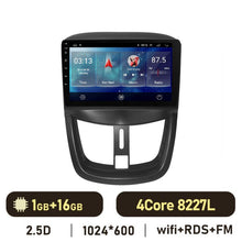 Load image into Gallery viewer, Eunavi 4G 2 Din Android Auto Radio For For Peugeot 207 207CC 2007-2014 Car Multimedia Video Player GPS Stereo Carplay 1920*860P