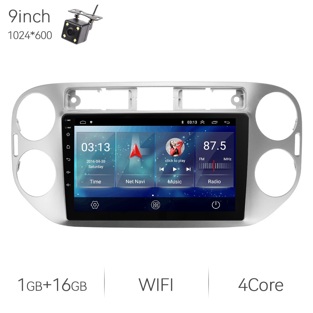 Eunavi 7862 13.1inch 2din Android Auto Radio For VW Volkswagen Tiguan 1 NF 2006 - 2016 Car Multimedia Video Player GPS Stereo 4G