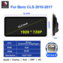 Load image into Gallery viewer, Eunavi Android Car Navigation Player for Benz CLS Class W218 CLS400 CLS500 CLS260 CLS320 CLS350 2010-2017 car radio 4G wifi