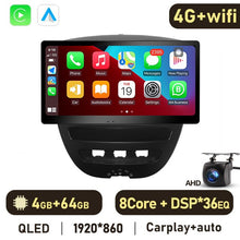 Load image into Gallery viewer, Eunavi 4G 2 Din Android Auto Radio For Peugeot 107 Toyota Aygo Citroen C1 2005 - 2014 Car Multimedia Video Player GPS Stereo