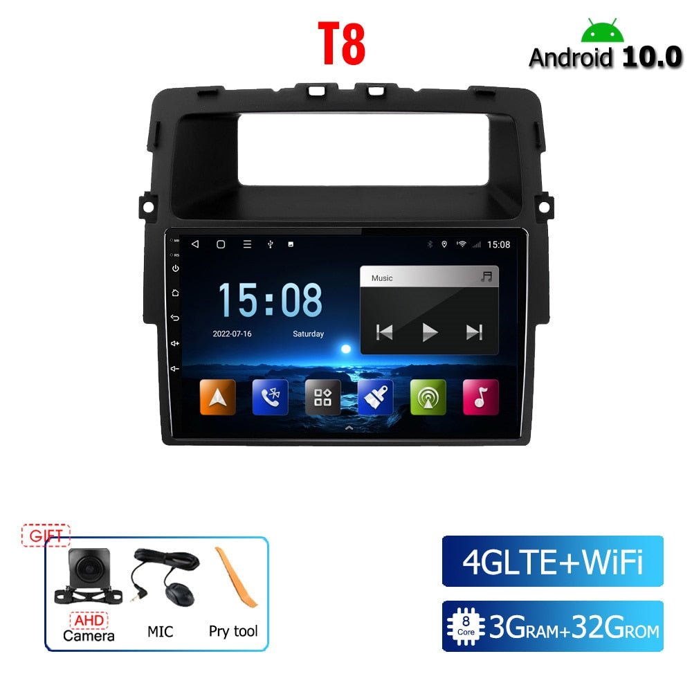8G 128G Car Radio Android 10 For Nissan Primastar J4 For Opel Vivaro X83 For Renault Trafic Stereo Player Head Unit 7 inch DVD