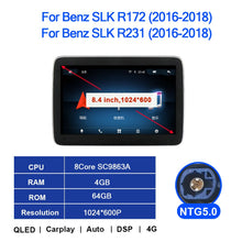 Load image into Gallery viewer, Eunavi Android Car Radio Multimedia Video Player For Mercedes Benz SLK CLASS R172 Benz SL CLASS R231 2011-2019 NTG4.5 NTG5.0