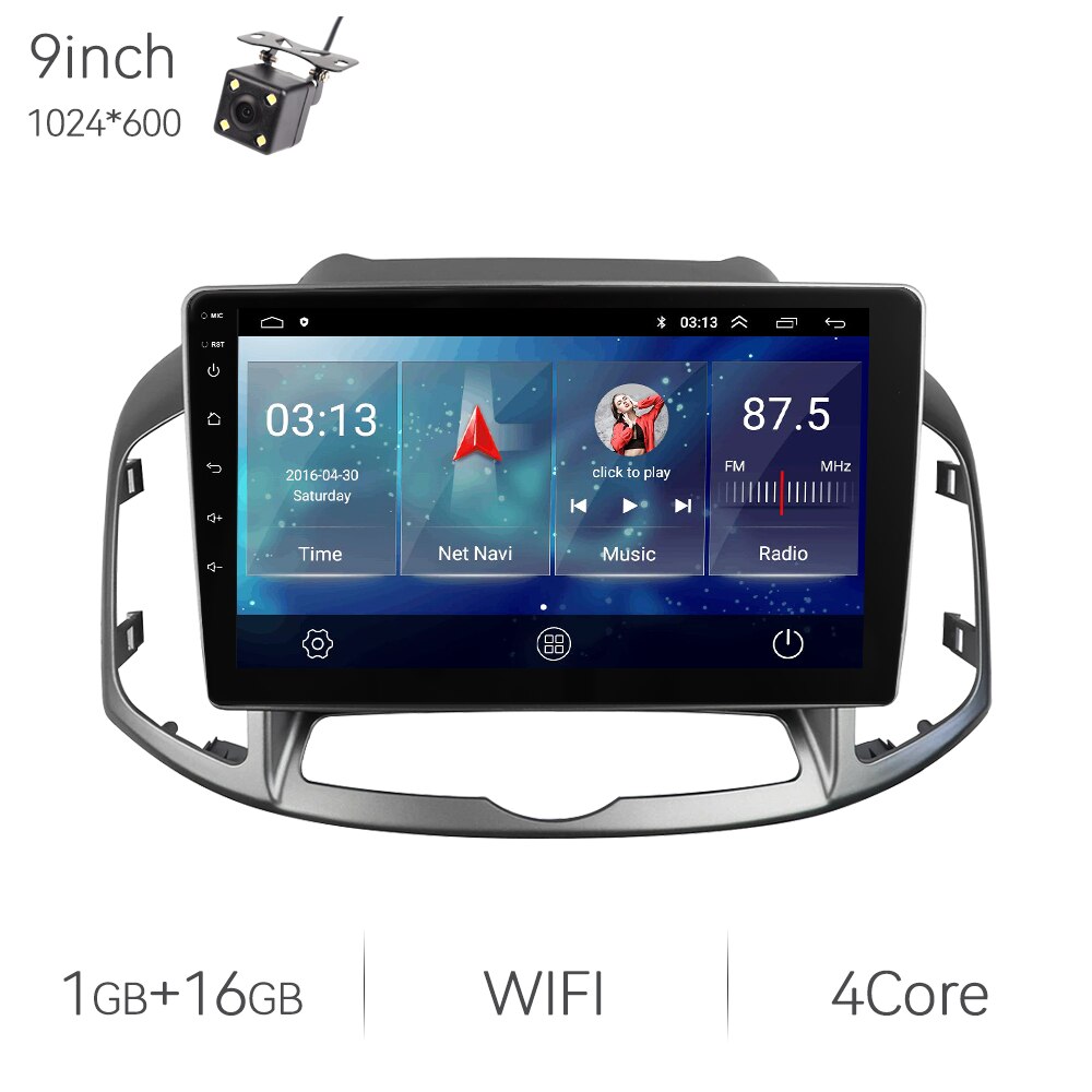 Eunavi 7862 13.1inch 2K 2din Android Auto Radio For Chevrolet Captiva 2011-2016 Car Multimedia Video Player GPS Stereo 4G 8Core