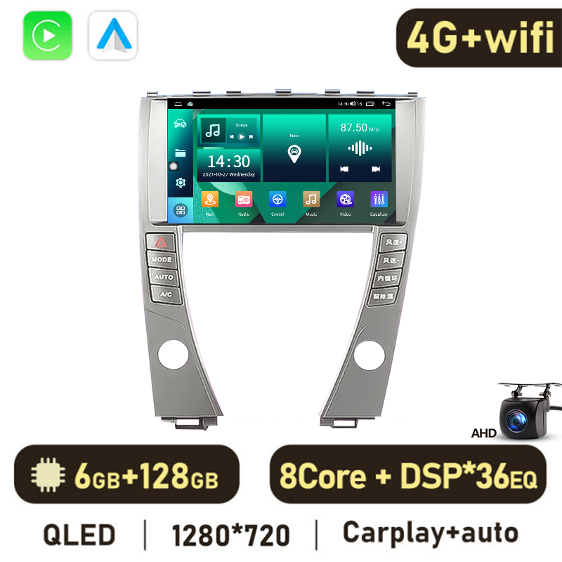 Eunavi Android 11 7862c Car Radio DSP Multimedia Player For Lexus ES300 330 2006-2012 Autoradio Video GPS Navigation 4G QLED