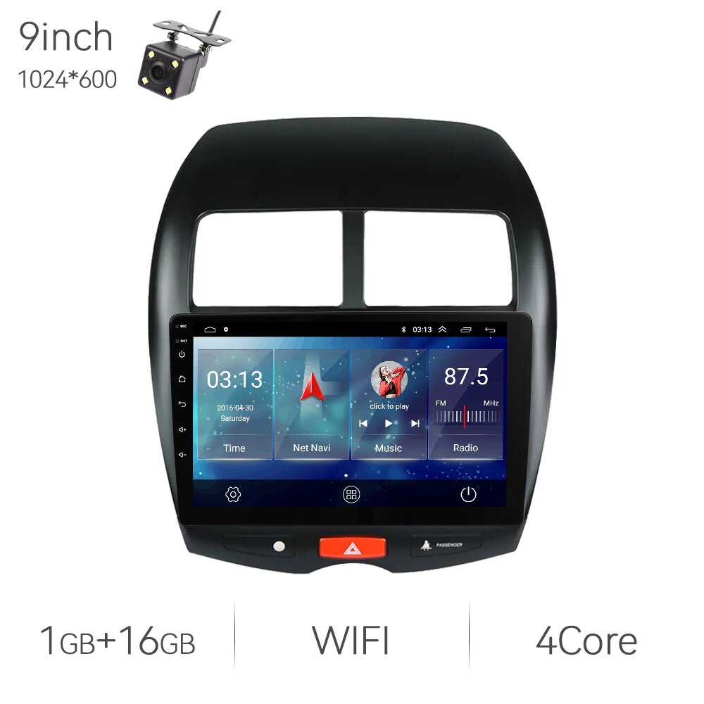Eunavi 7862 8Core 2K 13.1inch 2din Android Radio For Mitsubishi ASX 1 2010 - 2016 Car Multimedia Video Player GPS Stereo