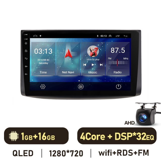 Eunavi 2din Car Multimedia Video Player For Chevrolet Aveo Lova Captival 2006-2019 Android 10 Navigation GPS QLED 1920*860P 4G