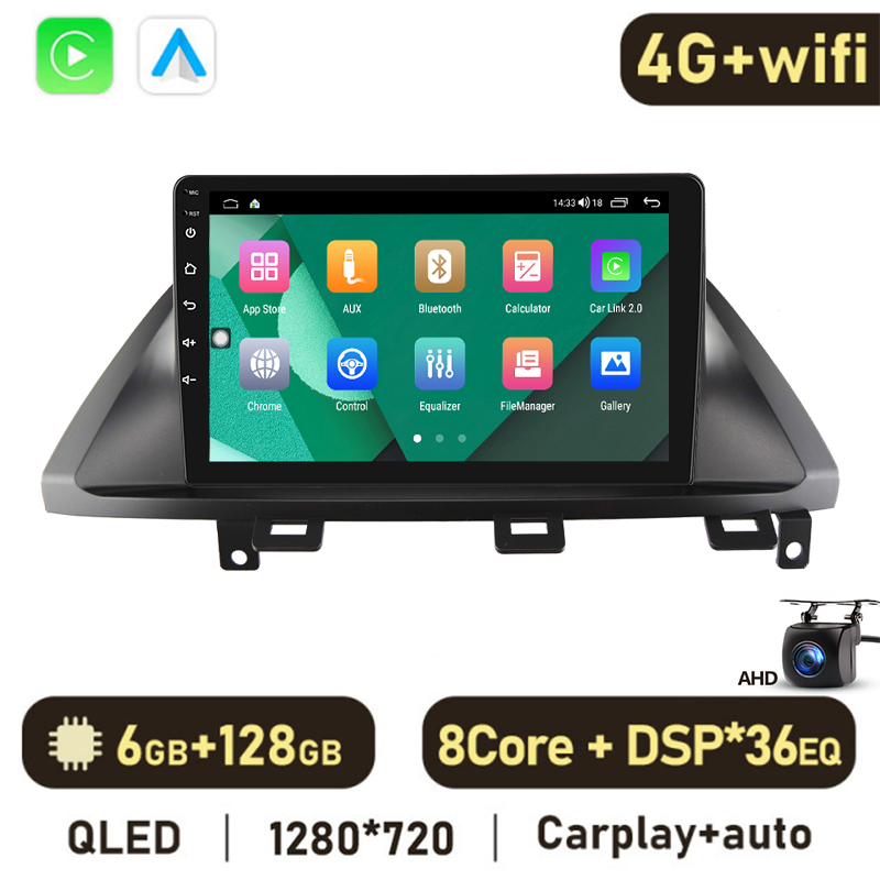 Eunavi 7862 4G 2DIN Android Auto Radio GPS For Honda Odyssey USA 2004-2010 Car Multimedia Video Player Carplay 2 Din