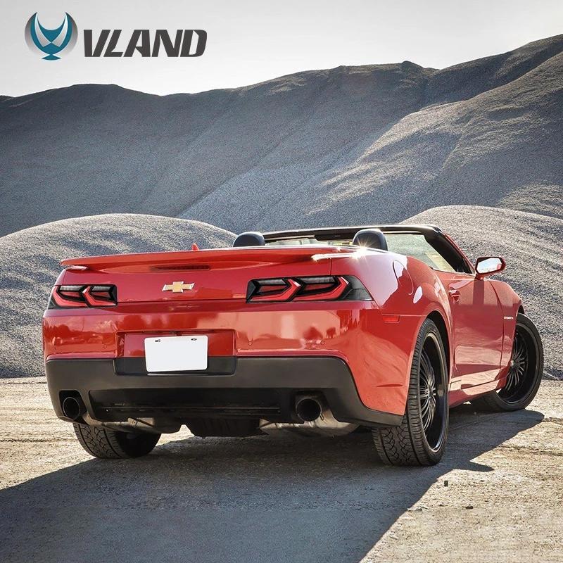 Vland Car Lamp Assembly For Chevrolet Camaro New 5th Gen Full LED Corvette C8 Style Rear Lights 2014 - 2015 Tail Lights