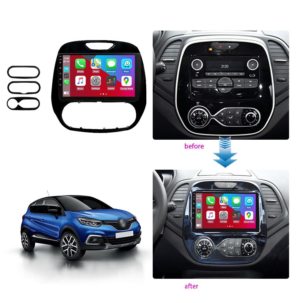 Eunavi 2 Din Android Auto Radio GPS For Renault Kaptur Captur 2014-2018 Car Multimedia Player Video Audio 4G 2DIN QLED Carplay