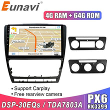 Load image into Gallery viewer, Eunavi 2 din Android 10 Car multimedia Radio stereo Player For Skoda Octavia 2007-2014 GPS Navigation TDA7851 RDS USB