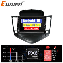 Load image into Gallery viewer, Eunavi 2 din Android 10 car radio Multimedia Player For Chevrolet Cruze J300 2009-2014 2din head unit tda7851 HD screen stereo