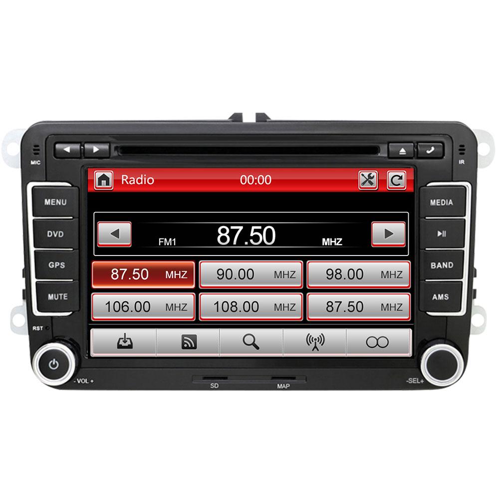Eunavi 2 din 7 inch Car DVD player Radio Stereo GPS for VW GOLF POLO JETTA TOURAN MK5 MK6 PASSAT B6 bluetooth SWC Touch Screen