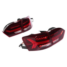 Load image into Gallery viewer, Full LED Dynamic Tail Lights Cherry Red Lens IP67 Waterproof Fit for MK6 YAB-ST-0215AH Car Styling2011 2012 2013 2014