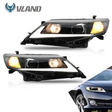 Load image into Gallery viewer, VLAND Headlamp Car Headlights Assembly for Toyota Camry 2012 2013 2014 Headlight with DRL moving turn signal Plug-and-play