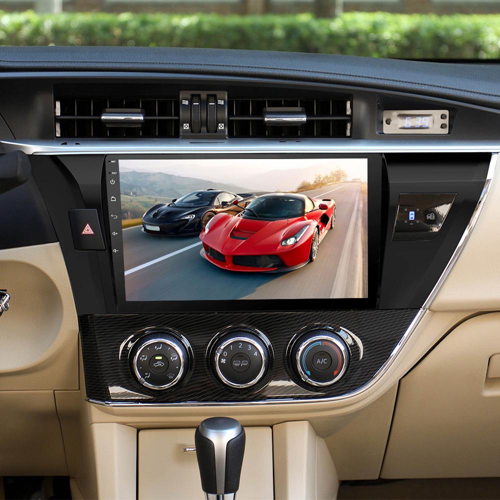Eunavi 4G+64G Octa 8 core car radio for Toyota Corolla E180 2013-2016 multimedia car gps navigation PX6 WIFI android 10 no dvd