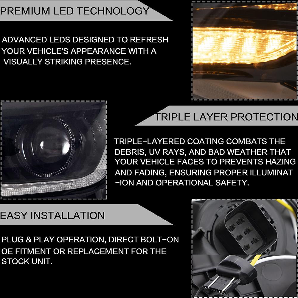 Custom Colorful Edition Headlamp Car Assembly for Chevrolet Camaro 5th Generation 2014 2015 Head light turn signal 23398035
