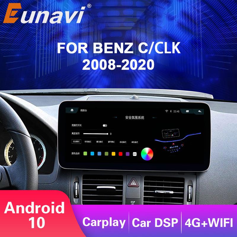 Eunavi Android Car GPS Navigation For Mercedes Benz C Class W204 W205 C204 S204 2008-2020 radio stereo Multimedia Video Player