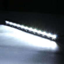 Cargar imagen en el visor de la galería, YSJ 14 Inch 18W Ultra-thin Spotlight Mid-net Light Aluminum Alloy Housing Bar Single Row Driving Lamp (Ellipse)