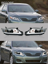 Załaduj zdjęcie do przeglądarki galerii, VLAND Headlamp Car Headlights Assembly for Toyota Camry 2010 2011 Headlight with moving turn signal Dual Beam Lens Plug-and-play