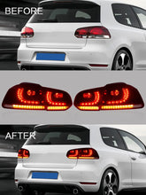 Cargar imagen en el visor de la galería, VLAND Car Accessories LED Tail Lights Assembly For 2008-2013 Volkswagen GOLF 6 MK6 GTI 2012-2013 Golf R Tail Lamp Full LED DRL