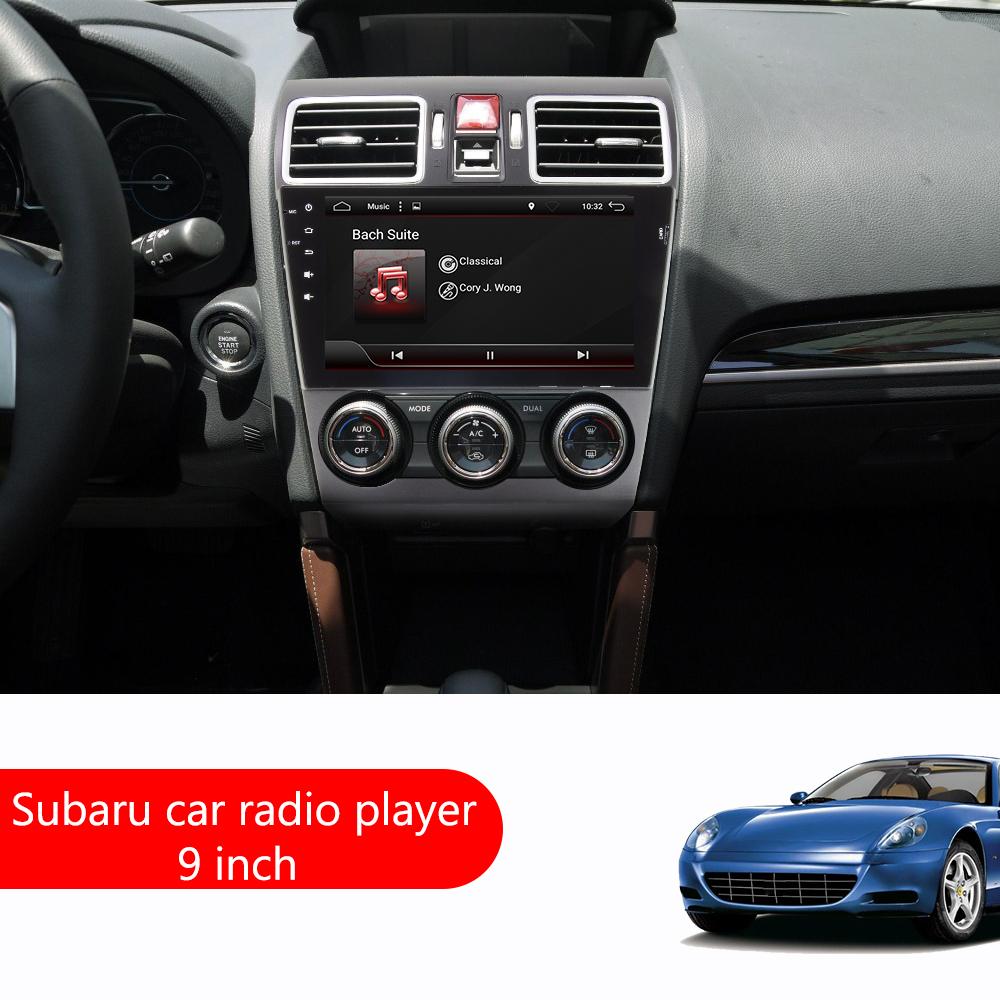 Eunavi 9'' 2 Din Android 10 Car PC Radio Stereo Multimedia Player for Subaru Forester XV WRX 2013-2018 GPS Navigation auto WIFI