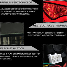 Załaduj zdjęcie do przeglądarki galerii, VLAND Car Accessories LED Tail Lights Assembly For HYUNDAI SONATA 2011-2014 Tail Lamp With LED Turn Signal Reverse DRL Lights