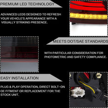 Cargar imagen en el visor de la galería, VLAND Tail lights Assembly for Honda Accord 2013 2014 2015 Taill Lamp for with Sequential Turn Signal Full LED Plug-and-play