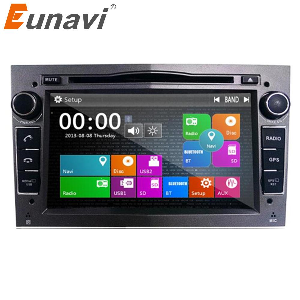 Eunavi 2 Din Car DVD For Opel Astra Vectra Corsa Meriva Zafira with GPS Navi Bluetooth Radio RDS 3g USB SD Canbus Map gift