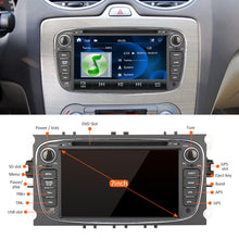 Load image into Gallery viewer, Eunavi 7&#39;&#39; 2 Din Car DVD Radio Player for FORD/Focus/S-MAX/Mondeo/C-MAX/Galaxy GPS Navigation Stereo Video Head unit Car pc bt