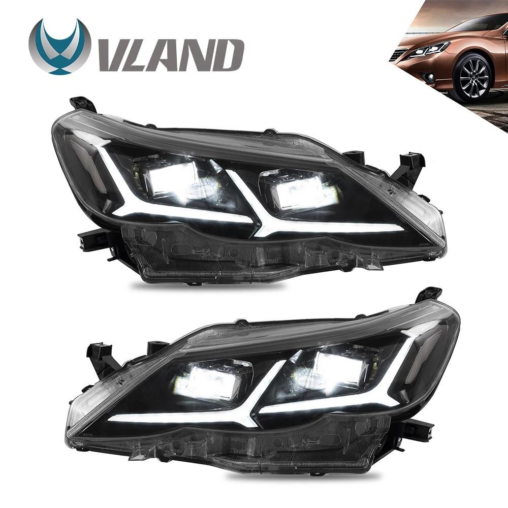 VLAND Headlamp Car Headlights Assembly for Toyota Reiz Mark X LED Headlights 2010-2013 with moving turn signal Dual Beam Lens