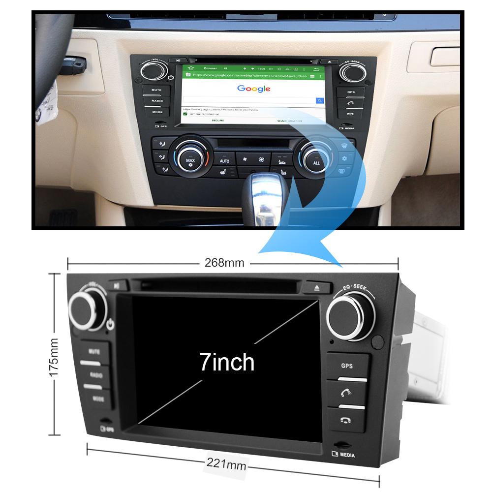 Eunavi 7'' Android 9 Car Multimedia player For 3 Series BMW E90 E91 E92 E93 318 320 325 Auto radio dvd stereo gps 4G 64G TDA7851