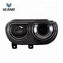 Load image into Gallery viewer, VLAND Headlamp Car Headlights Assembly For Dodge Challenger 2008-2014 Head Light Moving Turn Signal Light DRL Dual Beam Lens
