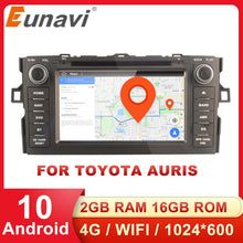 Load image into Gallery viewer, Eunavi 7&#39;&#39; Android 2 din Car Radio DVD GPS Auto For Toyota Auris Hatchback Audio Navigation Multimedia Player 2DIN 4G Head unit