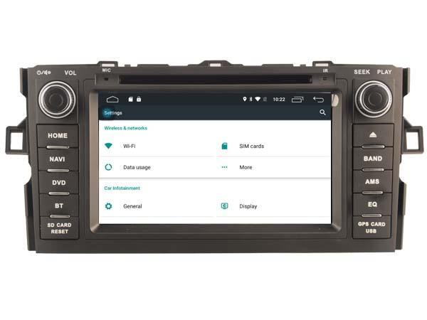 Eunavi 7'' Android 2 din Car Radio DVD GPS Auto For Toyota Auris Hatchback Audio Navigation Multimedia Player 2DIN 4G Head unit