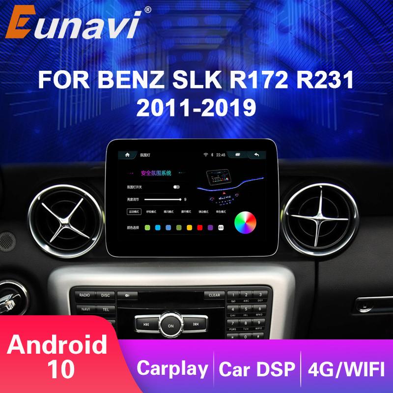 Eunavi Android Car Radio Multimedia Video Player For Mercedes Benz SLK CLASS R172 Benz SL CLASS R231 2011-2019 NTG4.5 NTG5.0