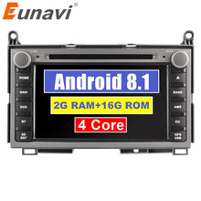 Load image into Gallery viewer, Eunavi 2 din Quad core Android 8.1 Car DVD For TOYOTA AVENSIS 7 inch Radio GPS Navi Stereo head unit Multimedia player in dash