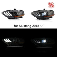 Load image into Gallery viewer, VLAND Full LED Headlights for Mustang 2018-UP Headlamp Assembly with DRL Sequential Turn Signal factory accessory car led lights