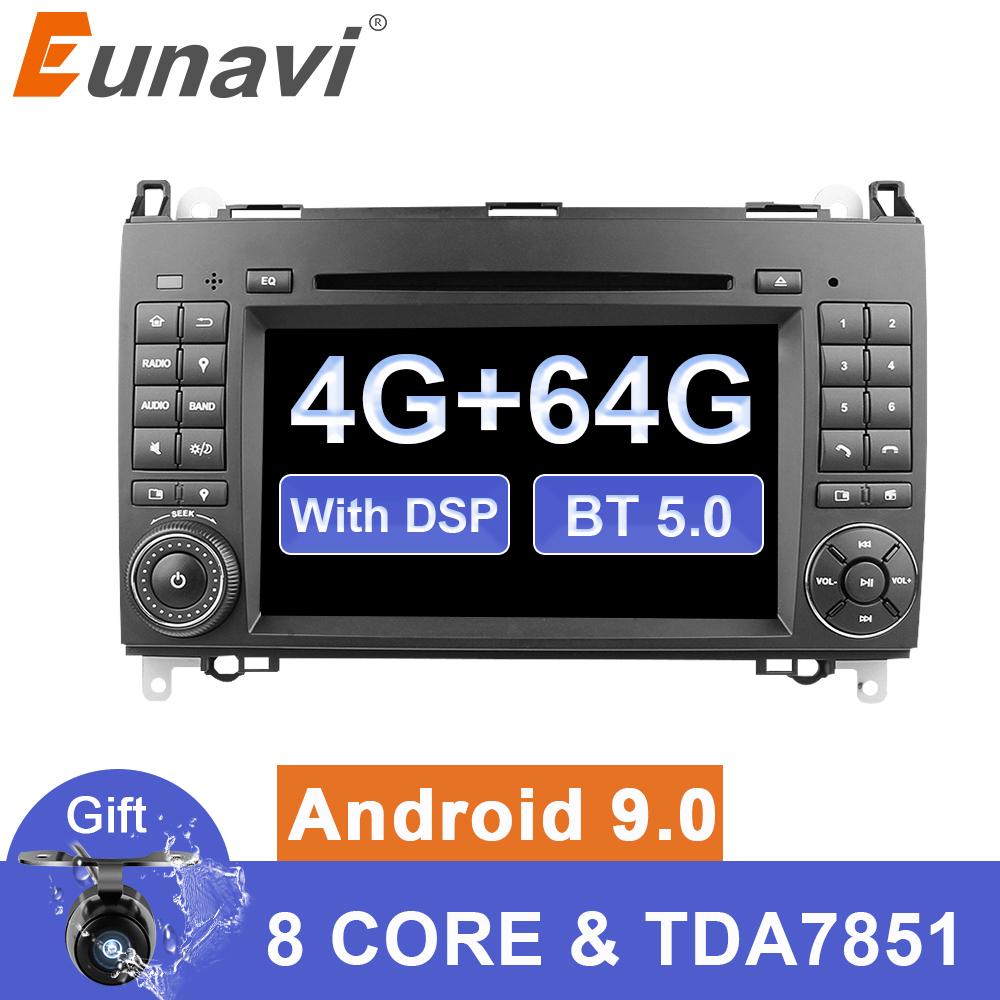 Eunavi 2 din Android 9 Car multimedia For Mercedes Benz Sprinter Vito W169 W245 W469 W639 W906 B200 DVD auto radio gps 4G 64GB