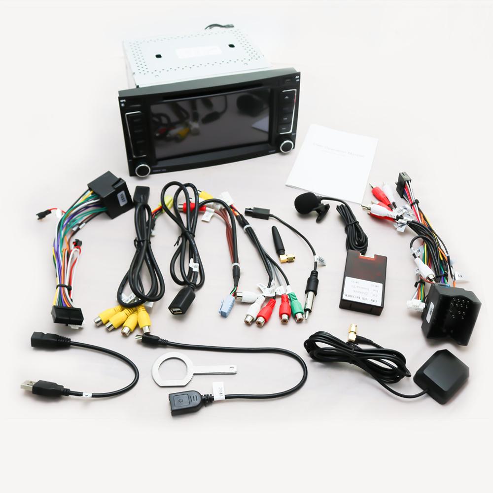 Eunavi DSP 2 Din Android 10 Car DVD Player GPS For VW/Volkswagen/Touareg/Transporter T5 2004-2011 Car Multimedia Radio 8 Core