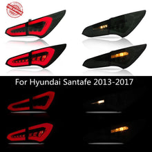 Cargar imagen en el visor de la galería, VLAND Car Accessories LED Tail Lights Assembly For Hyundai Santafe 2013-2017 Tail Lamp LED DRL With Turn Signal Reverse Lights