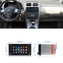 Load image into Gallery viewer, Eunavi Android 9.0 2 DIN Car Radio DVD GPS Multimedia For Toyota Hilux Yaris VIOS Camry  Corolla Prado RAV4 Prado 2003 - 2008