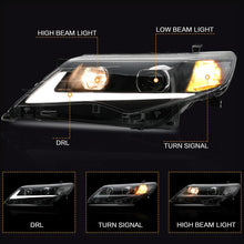 Load image into Gallery viewer, VLAND Headlamp Car Headlights Assembly for Toyota Camry 2012 2013 2014 Headlight with DRL moving turn signal Plug-and-play
