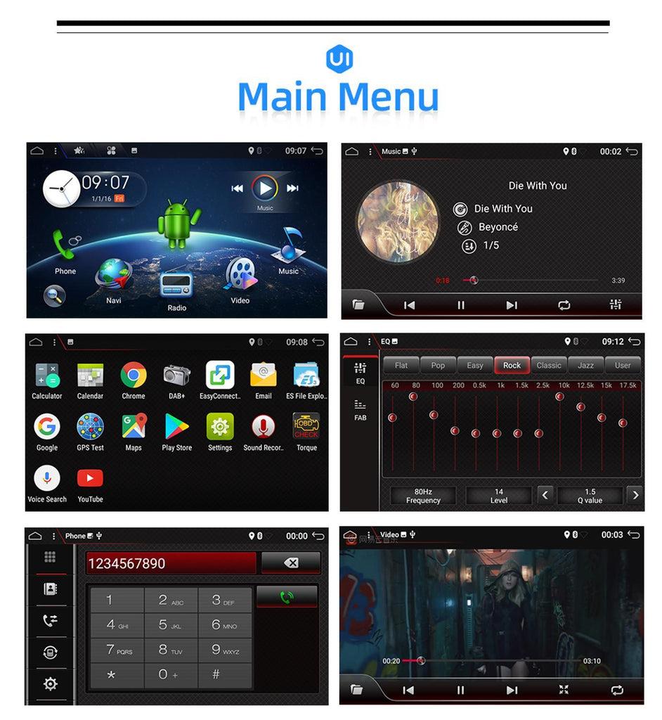 Eunavi 2 din Android 10 Car radio dvd GPS For MITSUBISHI PAJERO V97 2din stereo headunt Multimedia Player Navigation stereo