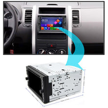 Load image into Gallery viewer, Eunavi 2 din multimedia universal car dvd radio player gps navigation tape recorder autoradio cassette stereo with free map card