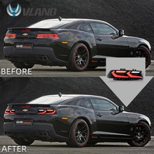 Load image into Gallery viewer, Vland Car Lamp Assembly For Chevrolet Camaro New 5th Gen Full LED Corvette C8 Style Rear Lights 2014 - 2015 Tail Lights