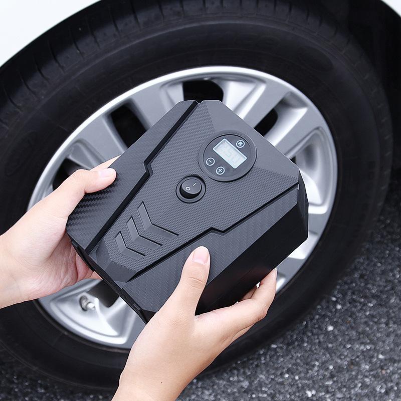 Vehicle-mounted air pump, air pump, automobile, high-power car, multi-function automatic charging and stopping dual-cylinder high-pressure tires